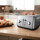 SEALED KitchenAid 4-Slice Toaster with Manual High-Lift Lever Silver KMT4115 NIB