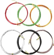 Aluminum Bonsai Wire Set 6pcs 1.0mm Diameter Bonsai Tree Modelling Wire DIY Plant Support