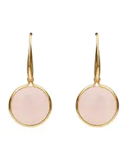 W. Lane Rose Quartz Drop Earring