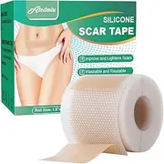 Silicone Scar Sheets & Tape for Surgical Scars, C-Section, Tummy Tuck | Scar Removal Strips to Repair, Fade & Remove Keloid Bumps | 1.5M Roll (4x150cm) | Hypoallergenic, Reusable Medical Grade