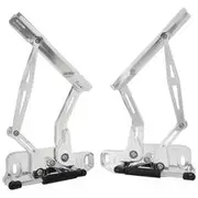 Aeroflow Billet Bonnet Hinge Kit HQ-WB, Torana LH-UC - Polished Finish, AF64-4122