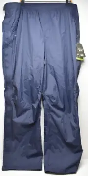 REI Co-op Rainier Full-Zip Pants Rainproof Mens 3XL Tall Peak 2.5L Blue 50x34