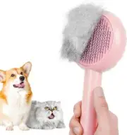 Pet Grooming Brush for Cats, Self Cleaning Cats Hair Brush with Release Button