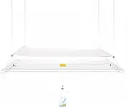 Ceiling Mounted Clothes Drying Rack Made of Aluminium Perfect Design for Laundry Room