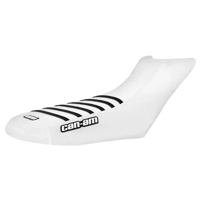 Can Am Outlander 570-1000 XMR X GEN 2 Seat Cover WHITE w/ BLACK RIBS Logo #360