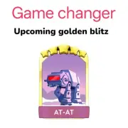 1 x combo AT - AT Golden Mono_poly Go Stickers ) Game Changer .