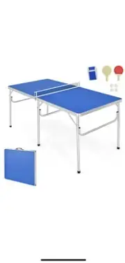 152 cm Portable Table Tennis Ping Pong Folding Table w/Accessories
