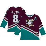 NWT Mitchell & Ness Anaheim Mighty Ducks Retro TEEMU SELANNE Jersey MENS SIZES