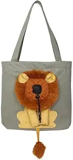 New Small Lion Bag Shoulder Bag Diagonal Cross Handbag Small Kind Dog Animal and Bags Ladies' Kid Canvas Cartoon Pet Bags