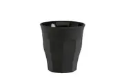 6pc Duralex Picardie Soft Touch 90ml Tumbler Glasses Drinkware Cup Set Black
