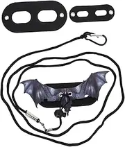Levemolo 1 Set Pet Leash Leash Ventilation Lizard Pulling Rope Bearded Dragon Cage Accessory Rope Harness Iguana Harness Reptile Cloth Black