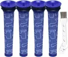4 Pack Filter Replacements Pre Filters for Dyson V6 V7 V8 Series Cordless Vacuum