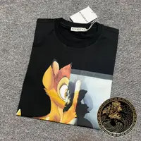 在飛比找蝦皮購物優惠-金龍精品服飾📦現貨 Givenchy 黑色小鹿斑比 短袖