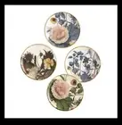 Pier 1 Imports Spring Moody Blooms Floral Salad Side Dessert Plates Set of 4