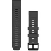 Garmin 010-13392-07 QuickFit 22 mm Graphite Silicone Replacement Watch Strap