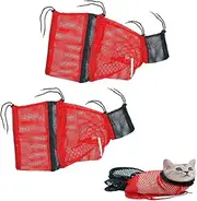 Cat Washing Bag - Anti-Scratch Adjustable Net Bag,Adjustable Restraint Shower Bag for Medicine Taking, Bathing, Nail Trimming