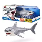 Great White Shark Toy Figure Water Activated With Light Up Eyes