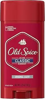 Old Spice Deodorant 3.25 Ounce Classic Original Round Stick (96ml) (3 Pack)