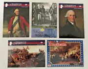 Surrender at Yorktown, Washington, Cornwallis ,Collector Cards, 5 different