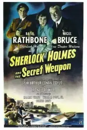 SHERLOCK HOLMES AND THE SECRET WEAPON Movie POSTER 27 x 40 Basil Rathbone, A