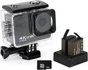 Birthday Gift Ideas for Teens, Elinz 4K Underwater Cam for Men, Women, Adults, Kids HD Sports Action Camera Cam 4K@60FPS Waterproof, IMX386 Sensor, 1080P 32gb SD Card, 2X Batteries 1 Yr Warranty