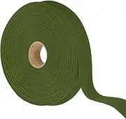 YELARXI Double Fold Bias Tape for Sewing, Quilt Binding Cotton Bias Tape Double Fold 1 Inch 25 Yards Fit for Hemming Seaming DIY Crafts Piping - (Dark Green)