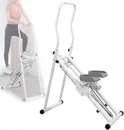 Stair Climber, Steppers Machine, Folding Exercise Workout Home Climbing Equipment with LCD Display and Handlebar Leg Trainer Height Adjustable for Full Body Cardio Gym Fitness Mountaineering practice.
