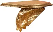 W43xDP21xH37 cm Sized Made in Italy Wood Made Gold Leaf Finish Wall Cabinet