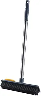 Floor Scrub Brush Scraper 38cm Long Handle Grout Cleaner Pet Hair Remover Telescopic for Hardwood