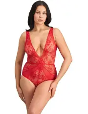 [Pleasure State] Guiliana Bodysuit in Salsa