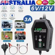 3AMP 6V/12V Car Motor Trickle Battery Charger Repair For AGM GEL Lithium Lifepo4