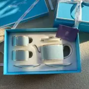 Wedgewood Helia Teapot Cup & Saucer Set Fine Bone China Rare New