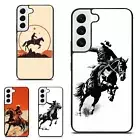 cowboy horseback lassoing For Samsung Galaxy Z Fold Flip 3 4 5 6 Protective Case