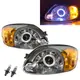 卡嗶車燈 適用於 HYUNDAI 現代 Accent LC MK2 03-05 後期 光導LED光圈 鹵素魚眼 大燈