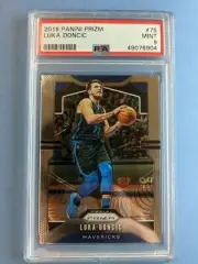 PSA 9 2019-20 Panini Prizm LUKA DONCIC Prizm Base 2nd Year! #75