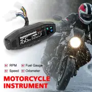 Motorcycle LCD Digital Speedometer Odometer Tachometer Gauge Meter Waterproof