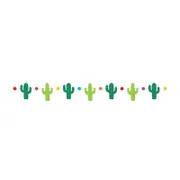 Fiesta Cactus Paper Banner - 1.2m