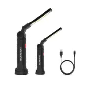 LED Work Light COB Rechargeable Work Lights And Magnetic Base 360°Rotate 5 Modes