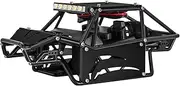 INJORA Nylon Rock Buggy Body Aluminium Panels Chassis Kit for 1/24 RC Crawler Car Axial SCX24 C10 JLU Bronco Upgrade Parts, Black