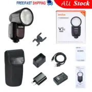 Godox V1-C V1C 2.4G 76W Round Head Camera Flash Speedlite with Battery For Canon
