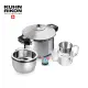 【瑞康屋Kuhn Rikon】瑞士6L壓力鍋+煉雞精配件+油水分離壺1200cc+UCOM 超萌粉彩豬計時器(來自瑞士第一品牌)