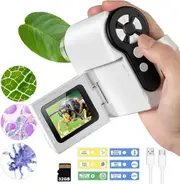 Kids Handheld Microscope 1000X Magnification 2" LCD Screen 6 LED Lights USB PC