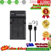 Slim Usb LED Battery Charger for Pentax K-01 K3 K5 K5 MkII K7 645D DLI90 D-LI90
