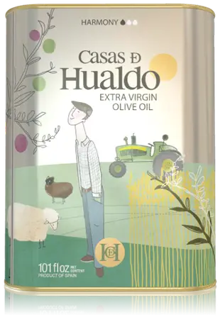 西班牙Casas de Hualdo卡薩斯花都 綠色草原特級冷壓初榨橄欖油/桶裝(3L)
