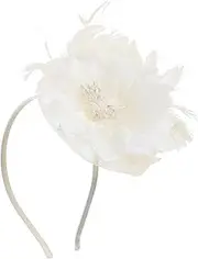 [COLLBATH] Fascinator Headpiece for Women Elegant Floral Mesh Headband Tea Party Headdress Lightweight and Durable Design for Weddings Banquets and Special Events