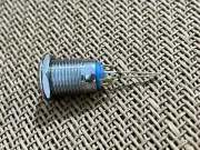 12mm 3V Car Blue LED Light Circular Metal Push Button Toggle Switch Momentary