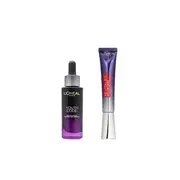 L'OREAL PARIS - Revitalift Filler HA Eye Cream For Face - 30ml (1ea) + Youth Code Skin Activating Ferment Pre-Essence Serum -...