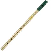 Feadog Brass Irish Tin Whistles Key of D Traditional Small Flute Made in Ireland
