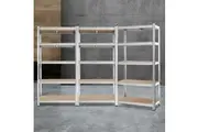 Giantz 3x1.8M Warehouse Shelving Rack Storage (Silver)