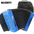 Rossetti Pro Series VALENTINO GCF Sol 31 Button Diatonic Accordion Blue + Bag